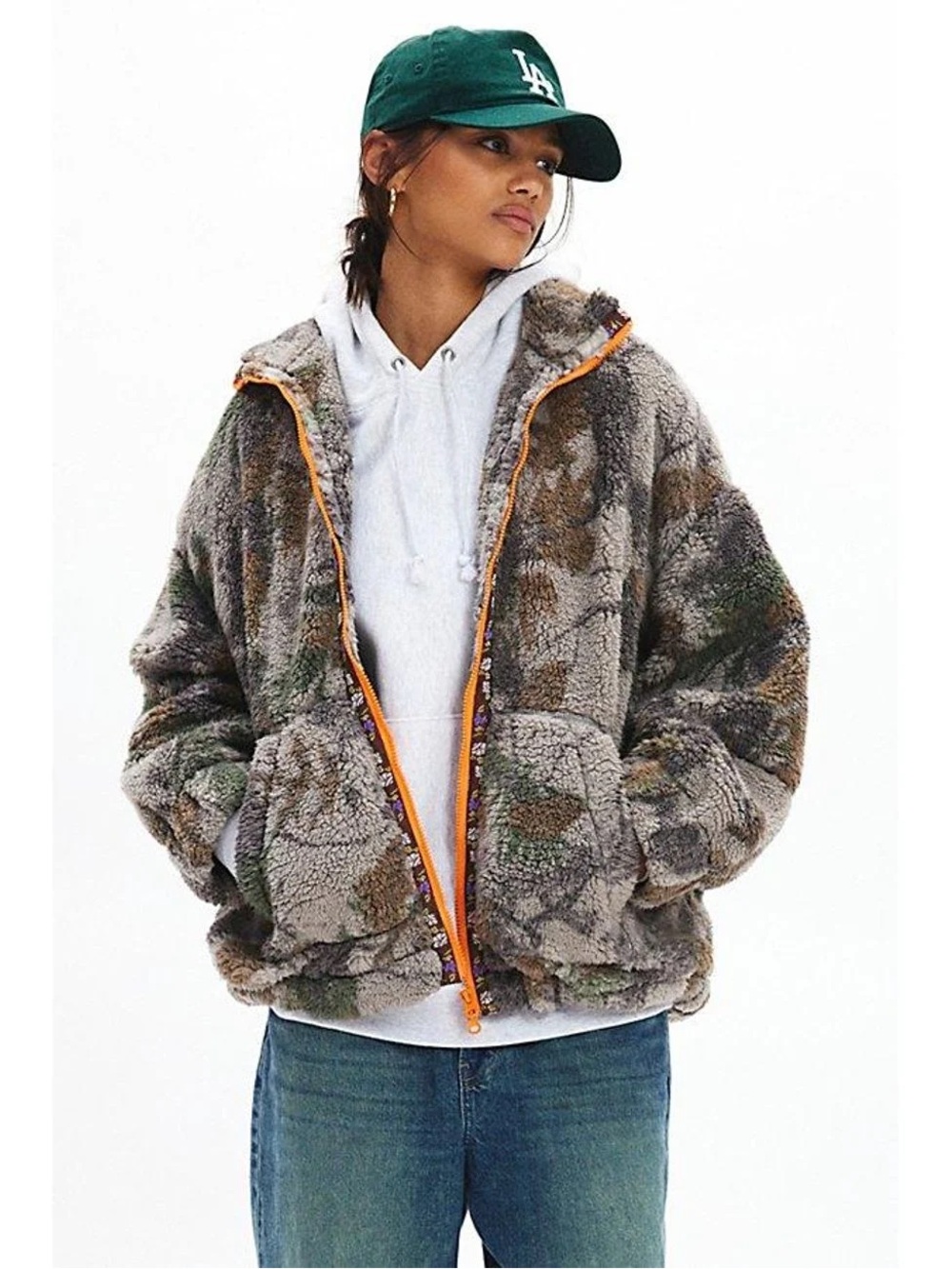 Urban Outfitters BDG camo fleece